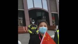 援汉护士离别时表白武汉警察：我能带走一个吗？