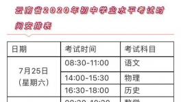 云南省中考延期 笔试科目延期至7月25到7月27日