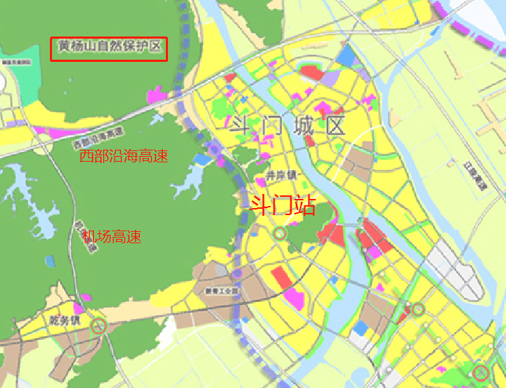 斗门站对比地图不难发现,莲洲镇周边有横山中学,横山中心小学等教育